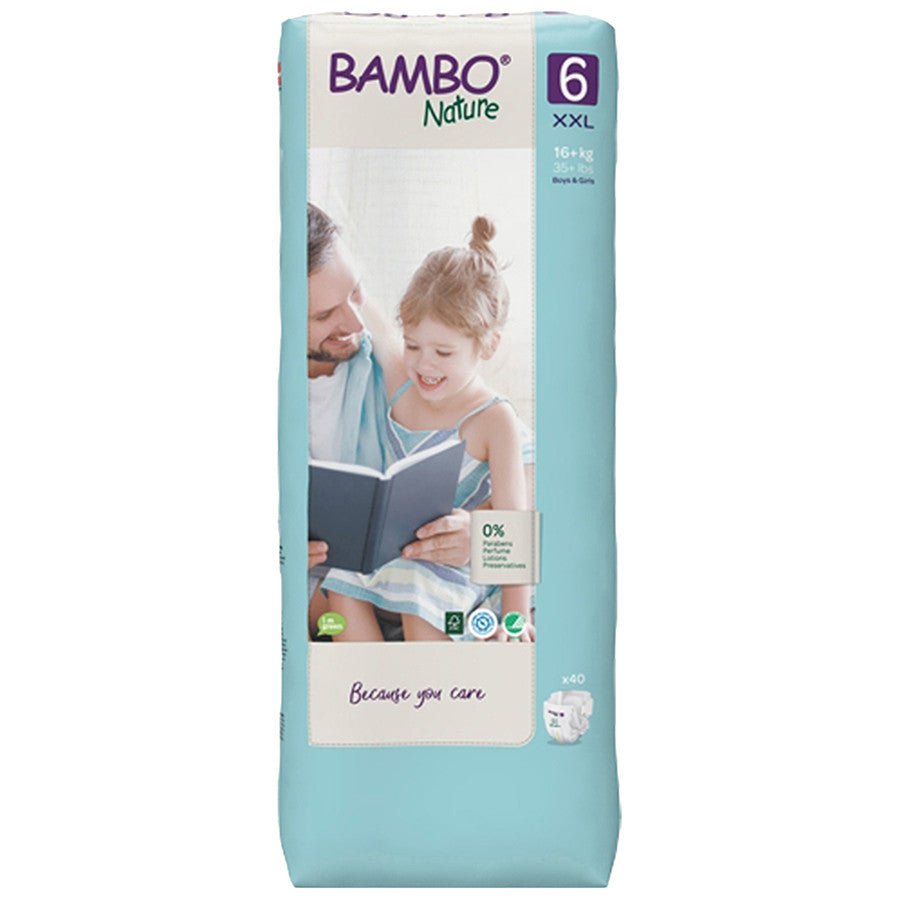 Pañal Talla 6+, +16Kg, 40ud, Bambo Nature - Olokuti