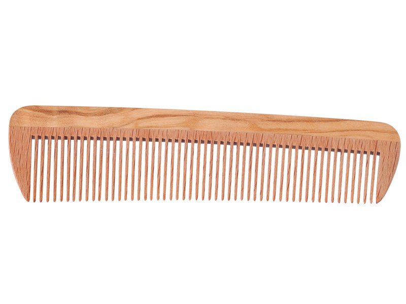 Peine de bolsillo, madera de haya y olivo, 14cm. - Olokuti