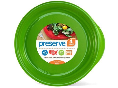 Platos diario verde 24,1 cm.Set de 4 uds. - Olokuti