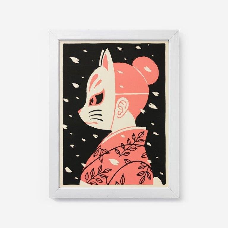 Poster Hanami Rojo - Olokuti