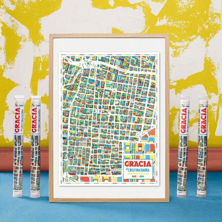 Poster Mapa Gracia - Olokuti