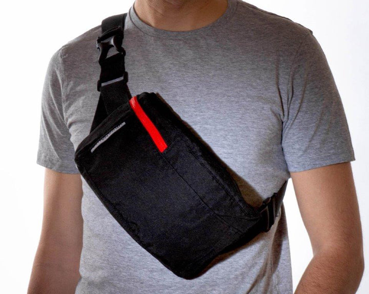 Riñonera Urbanauta U7 Negra cremallera colores - Olokuti