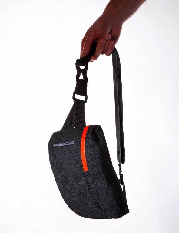 Riñonera Urbanauta U7 Negra cremallera colores - Olokuti