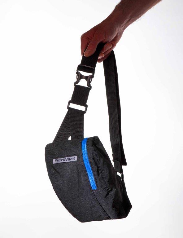 Riñonera Urbanauta U7 Negra cremallera colores - Olokuti