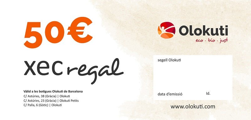 Tarjeta de Regalo Tiendas Olokuti - Olokuti