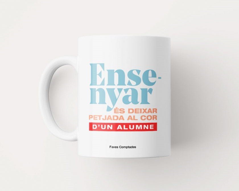 Taza “Ensenyar és deixar petjada” - Olokuti