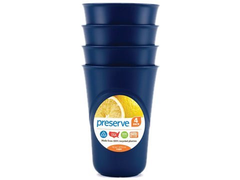 Vasos diario azul 480 ml. Set de 4 uds. - Olokuti