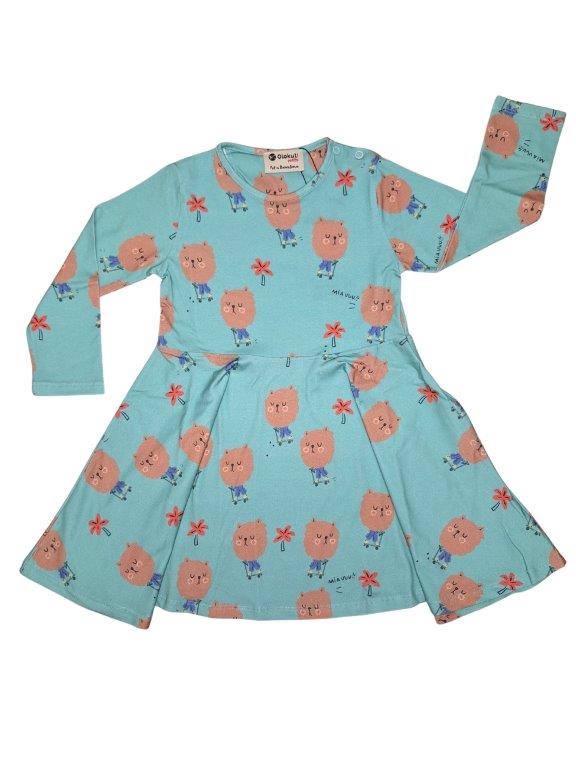 Vestido Vuelo Menta - Gatos - Olokuti