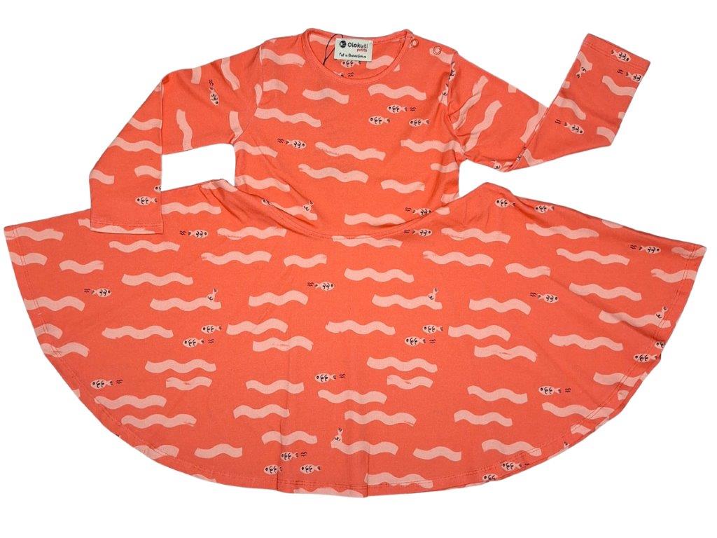 Vestido Vuelo Rojo - Olas - Olokuti