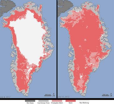 Groenlandia se derrite, el cambio climático es inminente - Olokuti