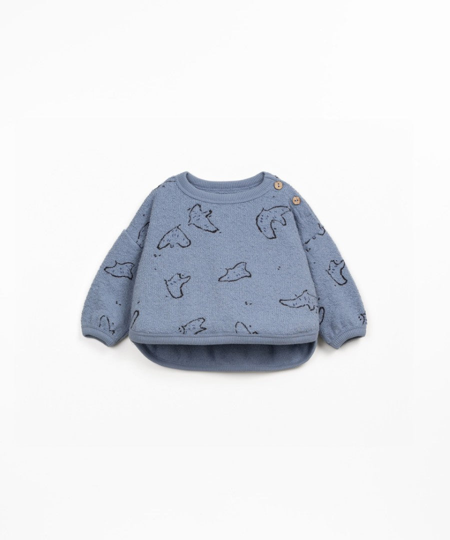Sudadera Jersey estampada Watercolor