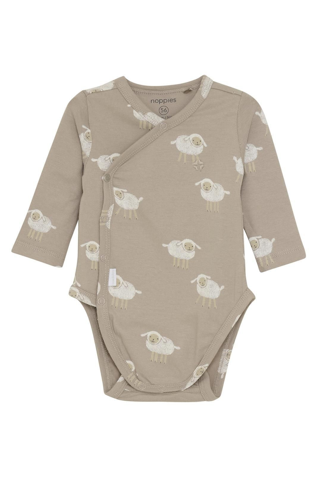 Body ajustable manga larga Sumrall Animales Sand/Nude