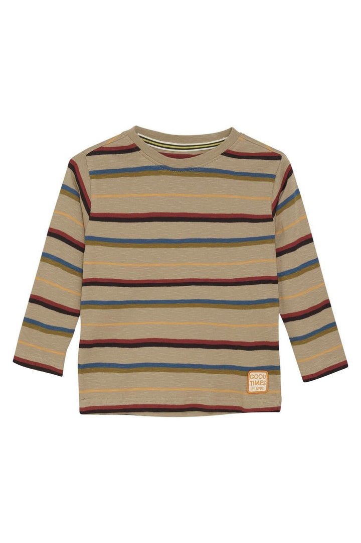 Camiseta Ranlo Rayas Sand/Nude