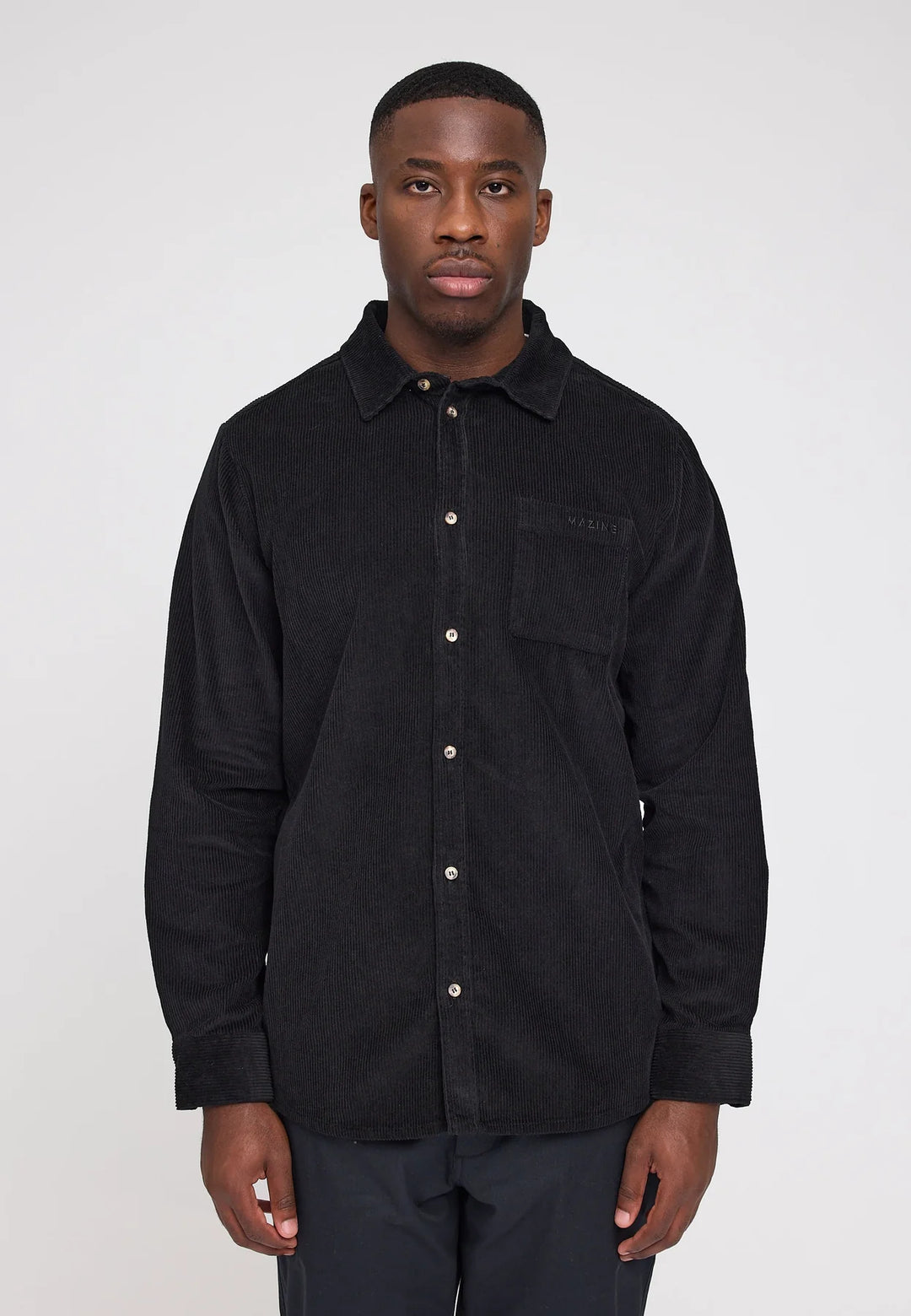 Camisa Pana con bolsillo Negro