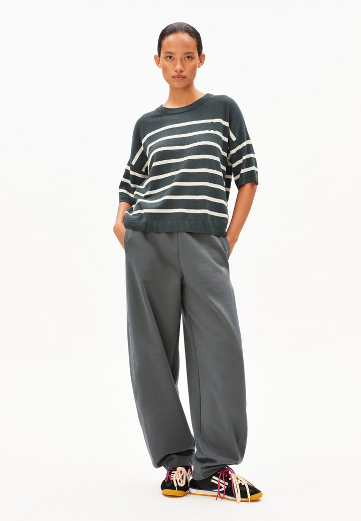 Suéter STRIPE LINEN BLEND Rayas Space steel-Undyed