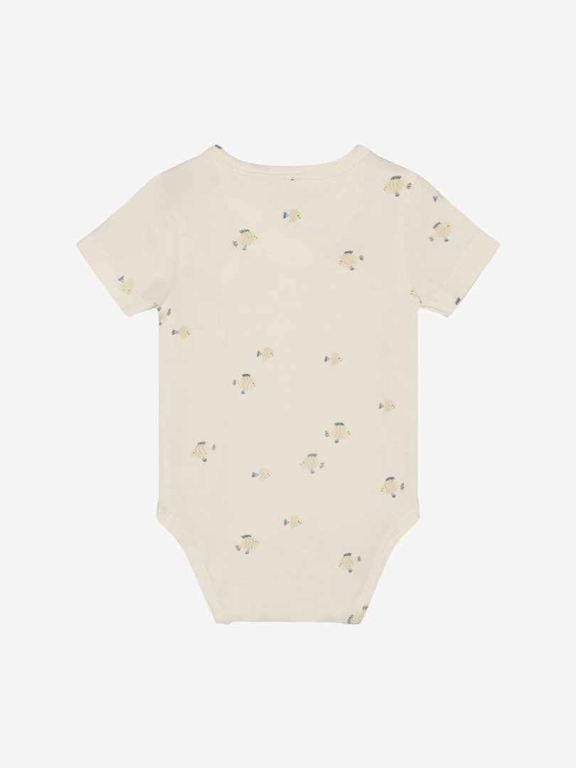 Body cruzado manga corta AOP Egret Peces