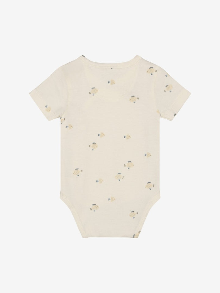 Body cruzado manga corta AOP Egret Peces