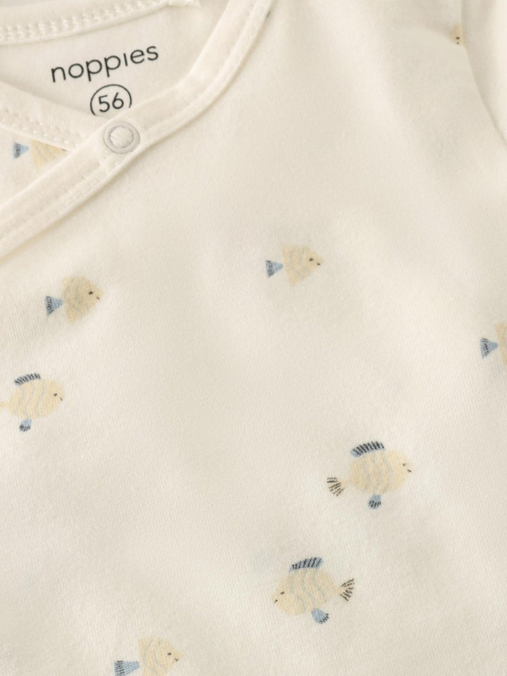 Body cruzado manga corta AOP Egret Peces