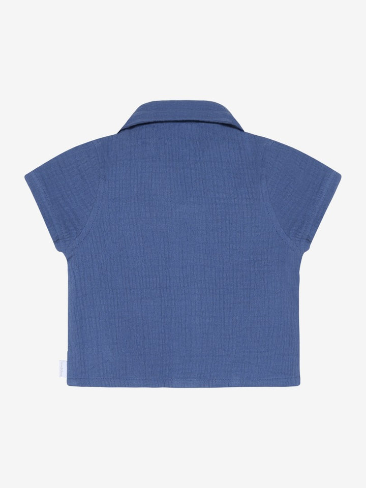 Camisa m/c Gray blue