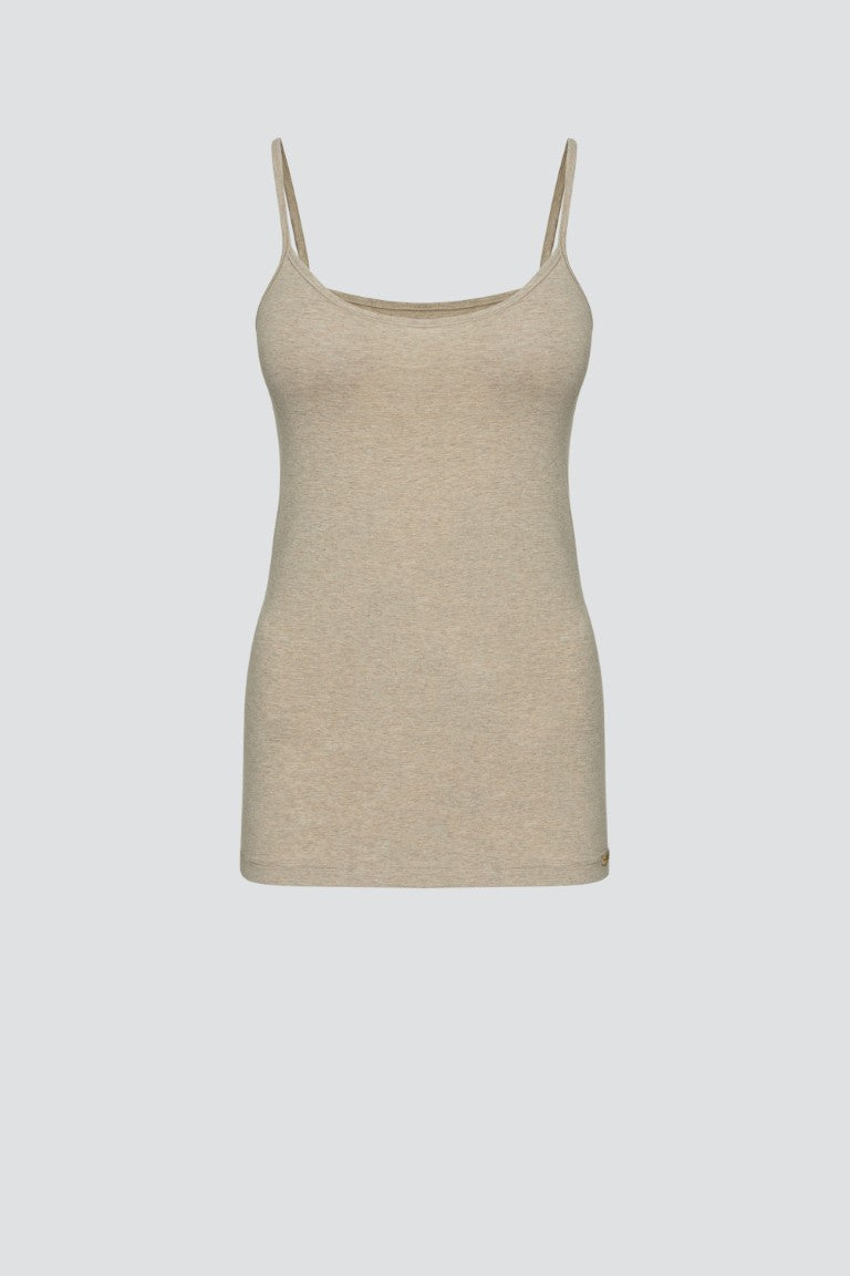 Camiseta Tirantes finos Beige mezcla