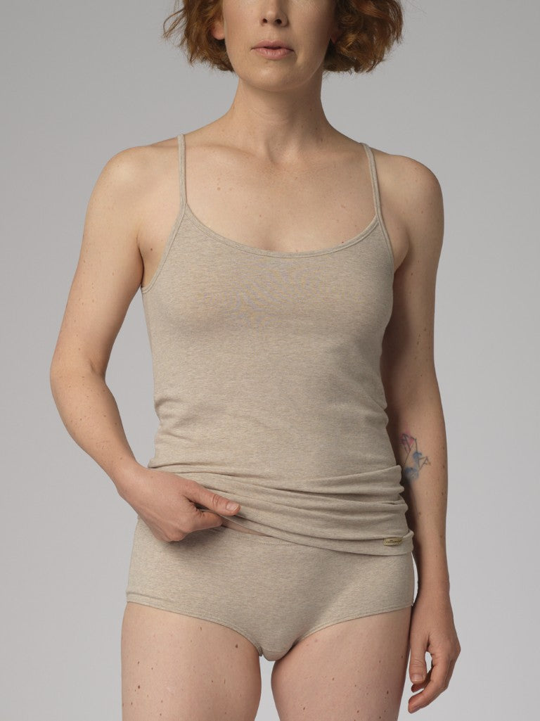 Camiseta Tirantes finos Beige mezcla