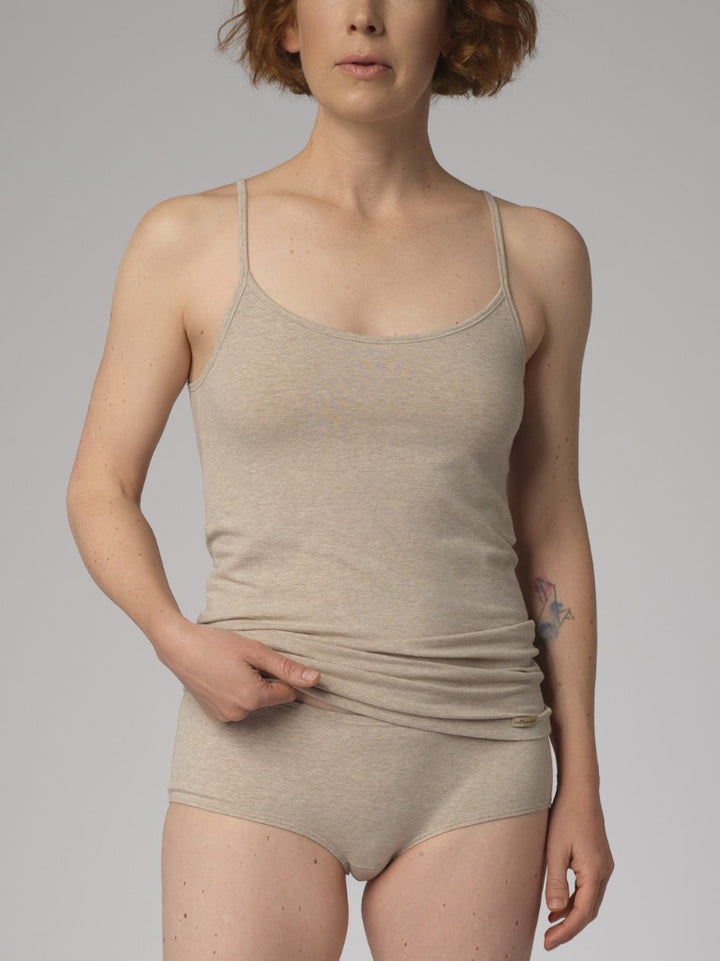 Camiseta Tirantes finos Beige mezcla