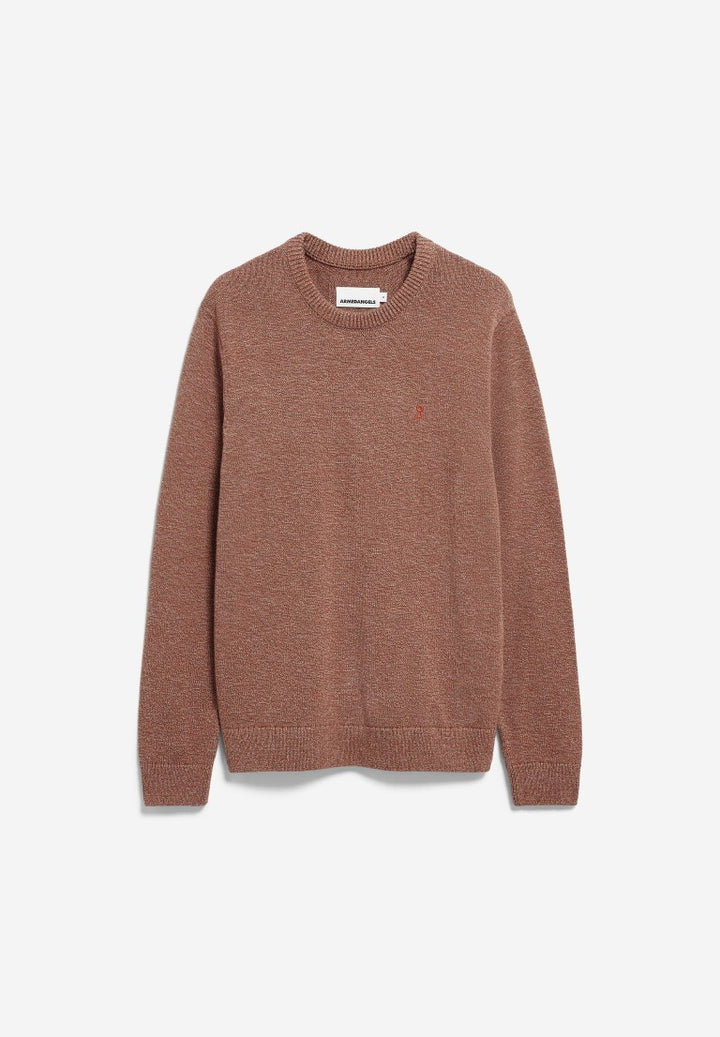 Jersey punto ALVAARIO KNIT SWEATER Earthshade-dark Earth-oatmilk