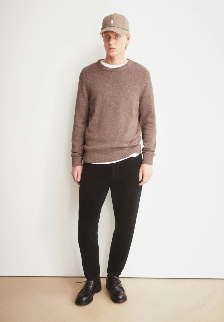 Jersey punto ALVAARIO KNIT SWEATER Earthshade-dark Earth-oatmilk