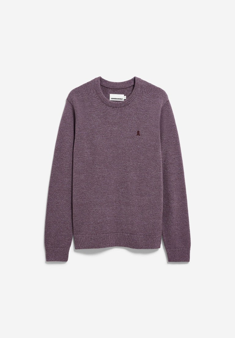 Jersey punto ALVAARIO KNIT SWEATER Velvet red-moonlit Lilac-dusty moon