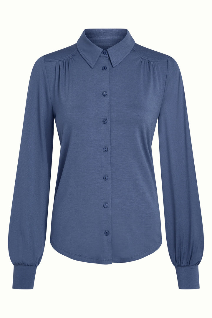 Blusa Carina Light Shadow Blue