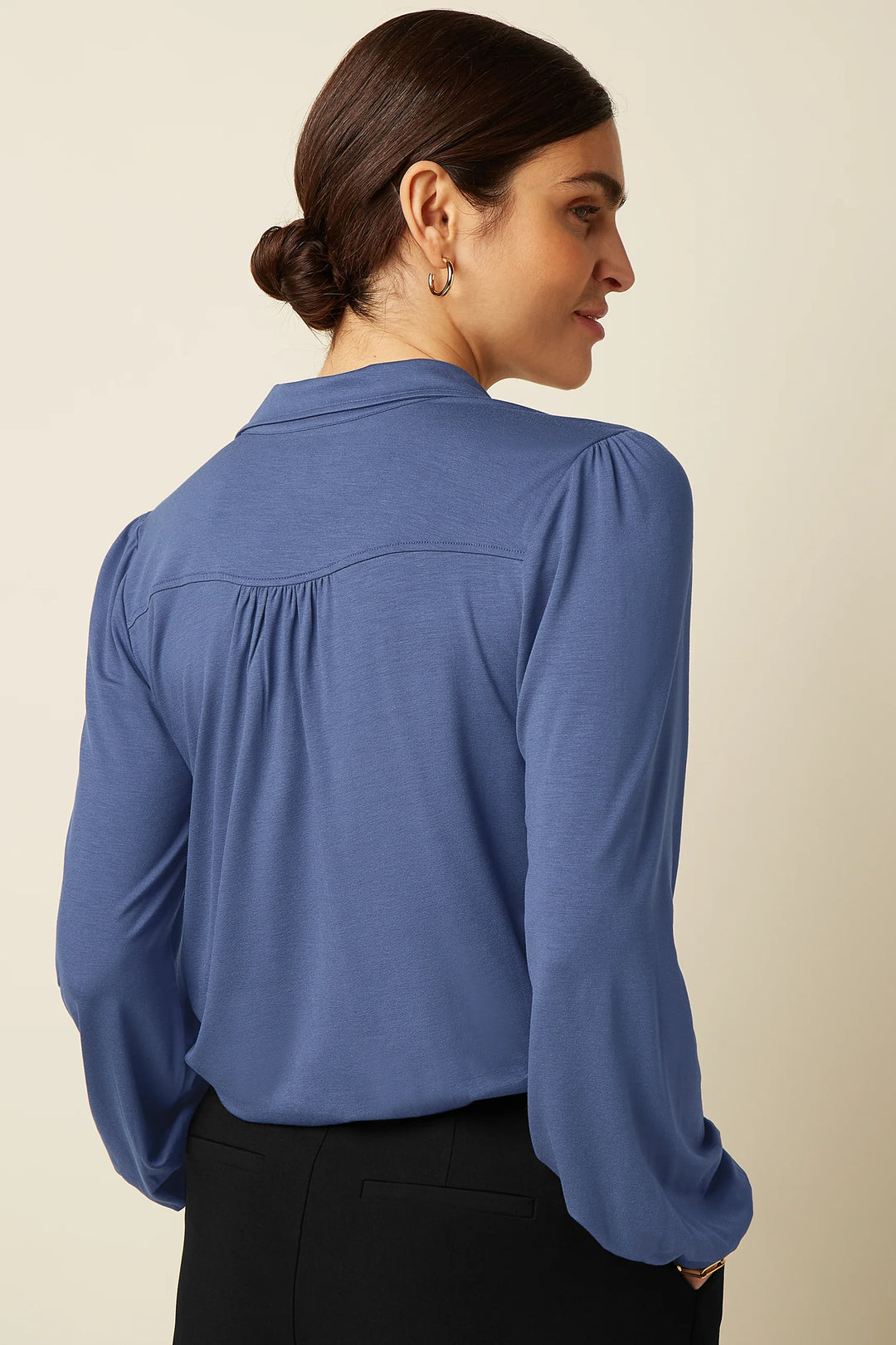 Blusa Carina Light Shadow Blue