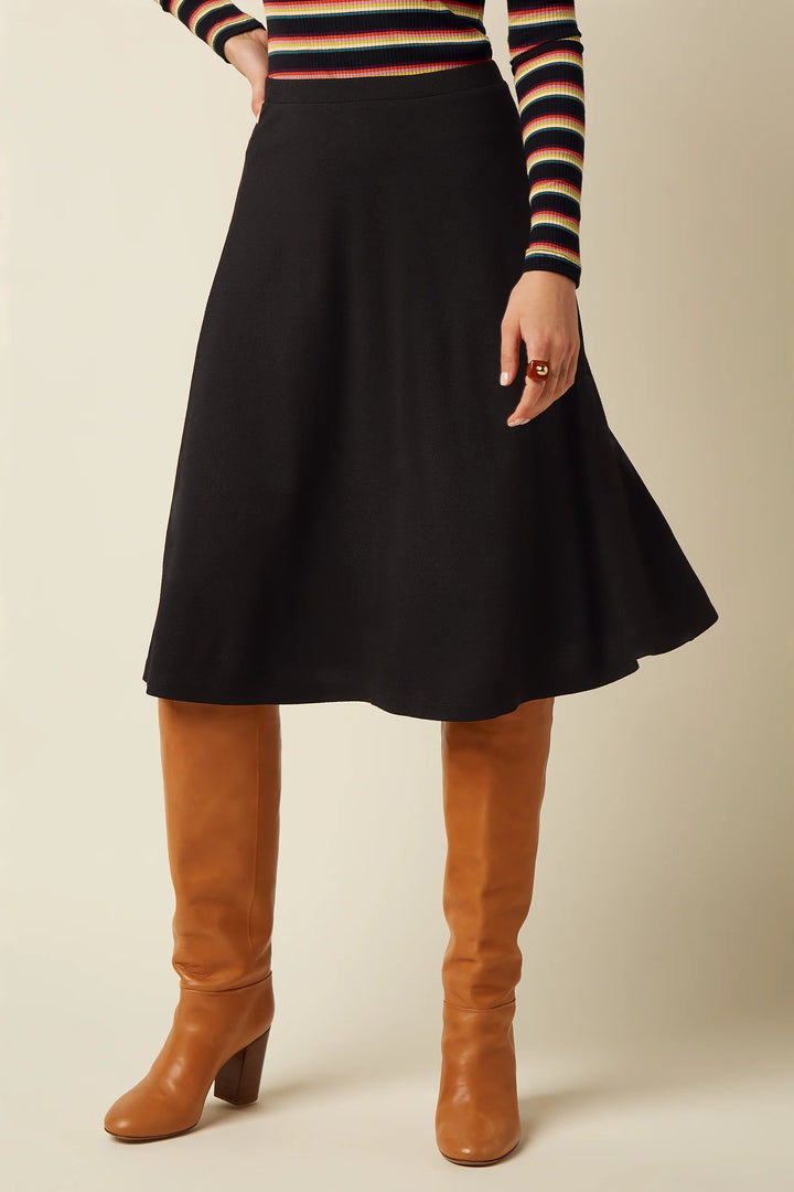 Falda Juno Milano Crepe Negro