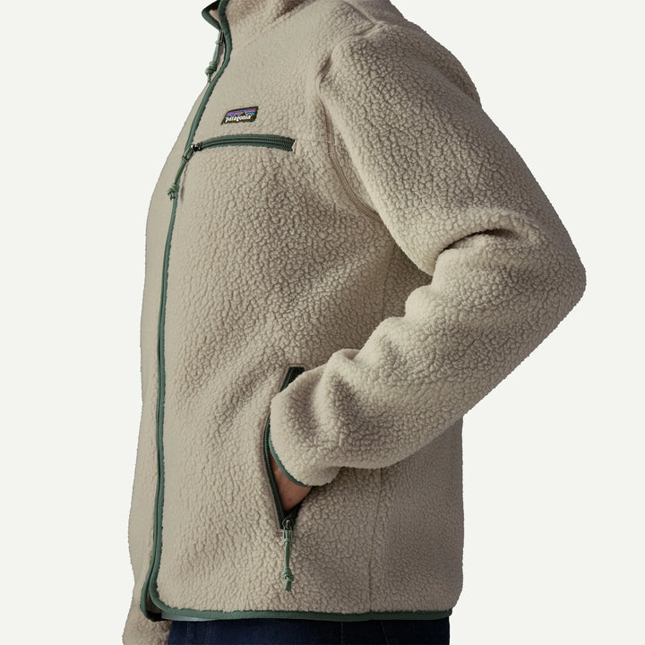 Chaqueta Retro Pile Jkt Pelican w/Canopy Green