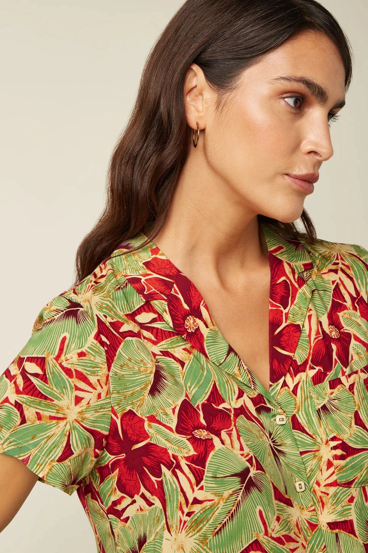 Blusa Bella Rico Fire Red - Olokuti