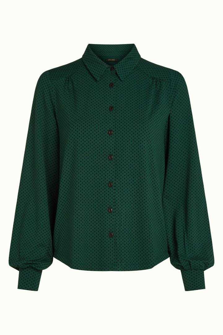 Blusa Carina Piper Botanical Green - Olokuti