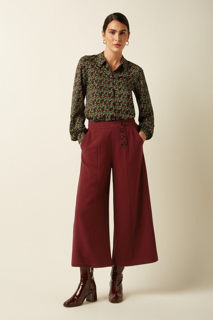 Blusa Maisie Mirth Jersey Rhubarb Red - Olokuti