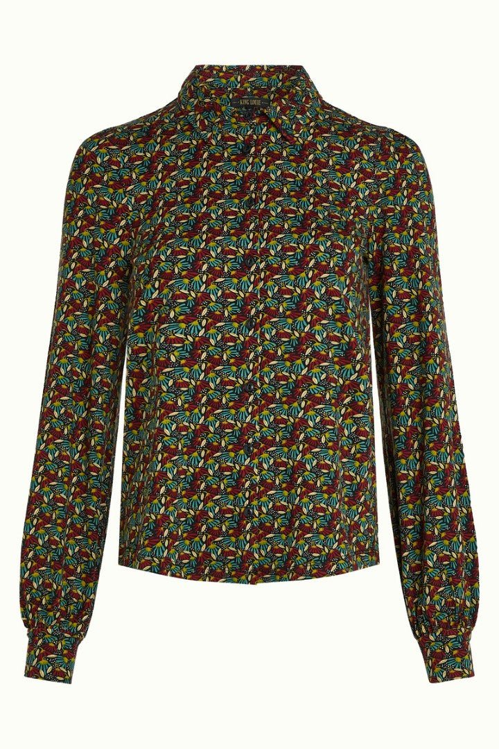 Blusa Maisie Mirth Jersey Rhubarb Red - Olokuti