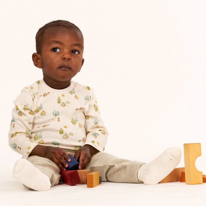 Body bebé m/l VARIN Woodland White - Olokuti