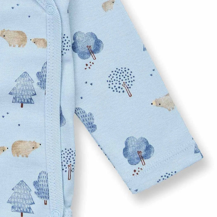 Body bebé m/l YGON Woodland Light Blue - Olokuti
