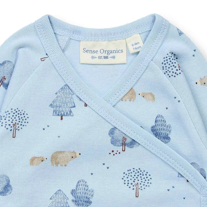 Body bebé m/l YGON Woodland Light Blue - Olokuti