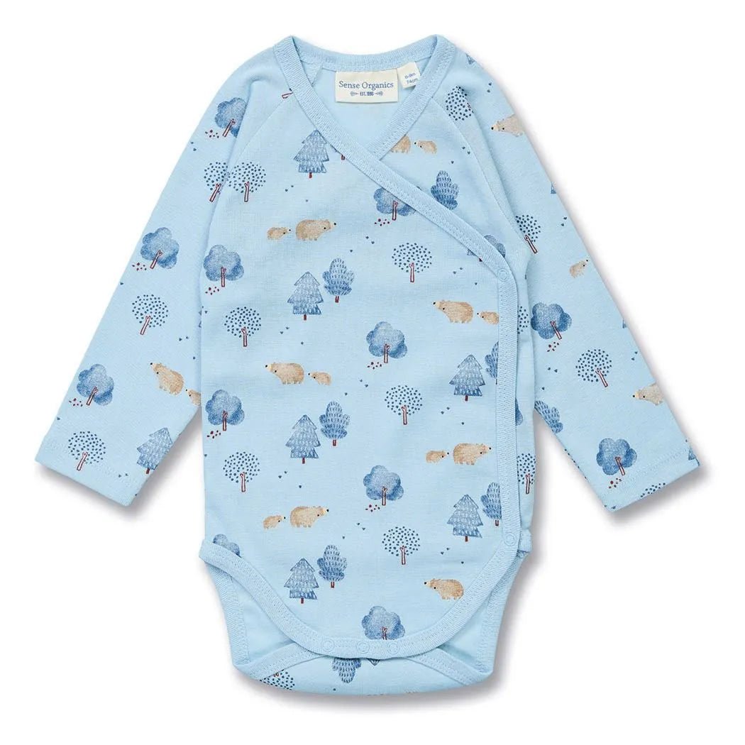 Body bebé m/l YGON Woodland Light Blue - Olokuti