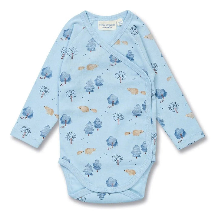 Body bebé m/l YGON Woodland Light Blue - Olokuti