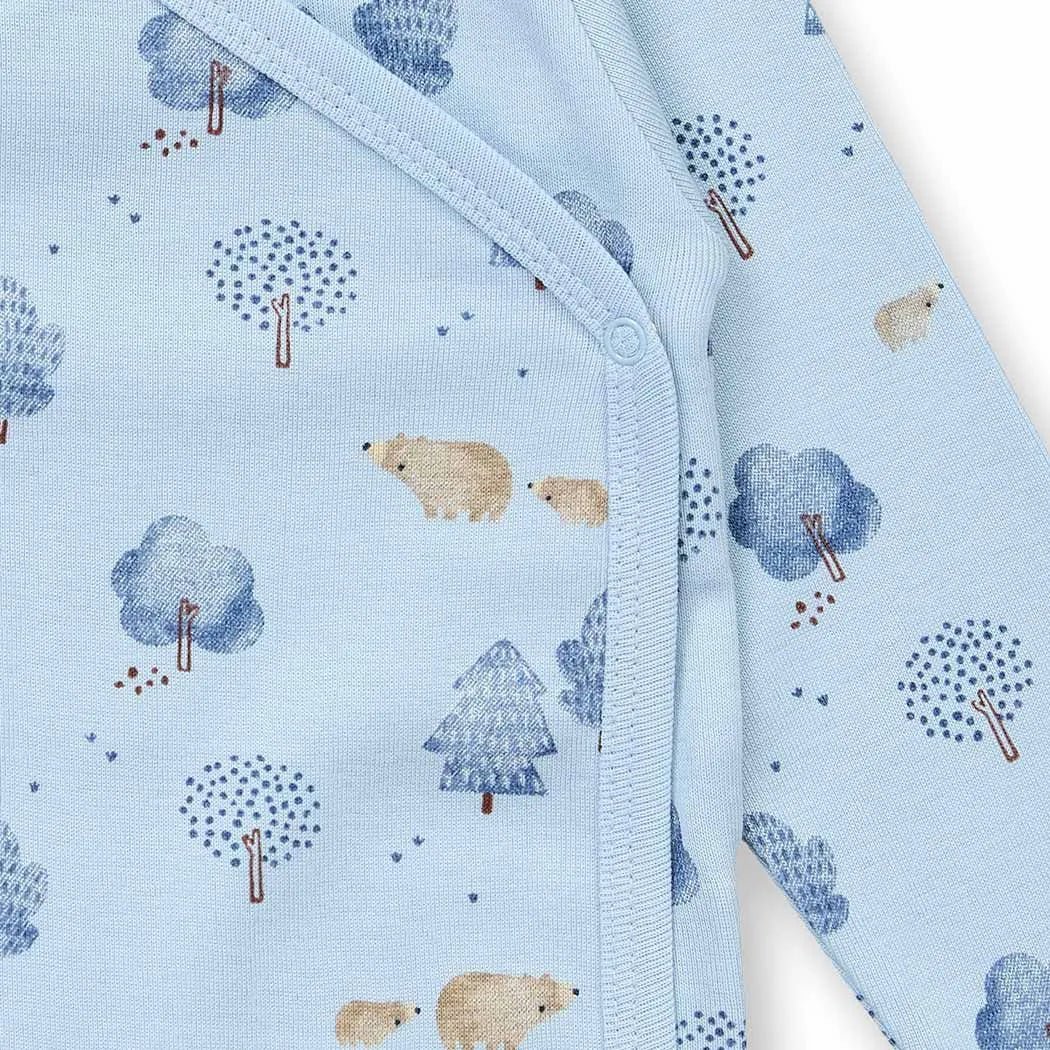 Body bebé m/l YGON Woodland Light Blue - Olokuti
