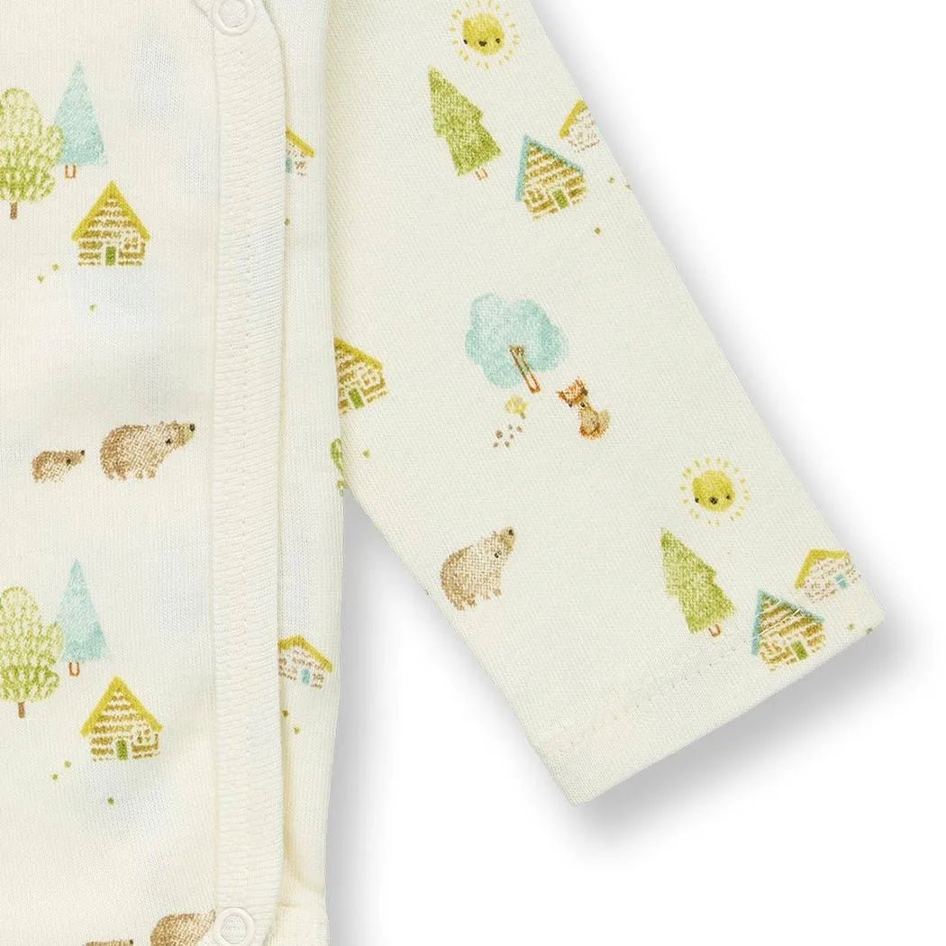 Body bebé m/l YGON Woodland White - Olokuti