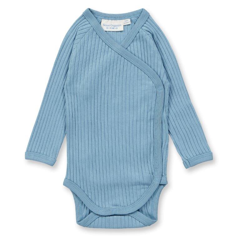 Body manga larga YGON Light Denim - Olokuti