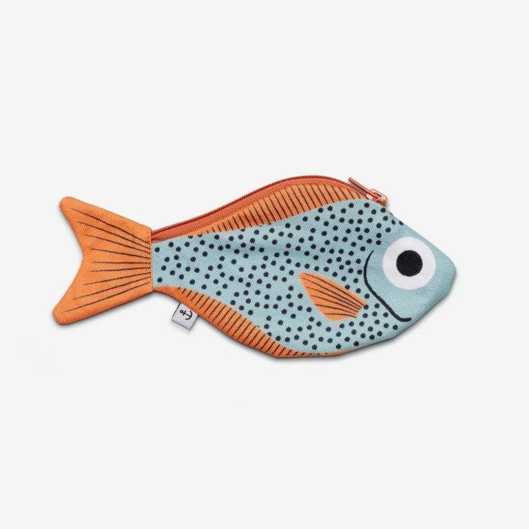 Bolso o llavero Sweeper Fish (Barrendero) Aqua - Olokuti