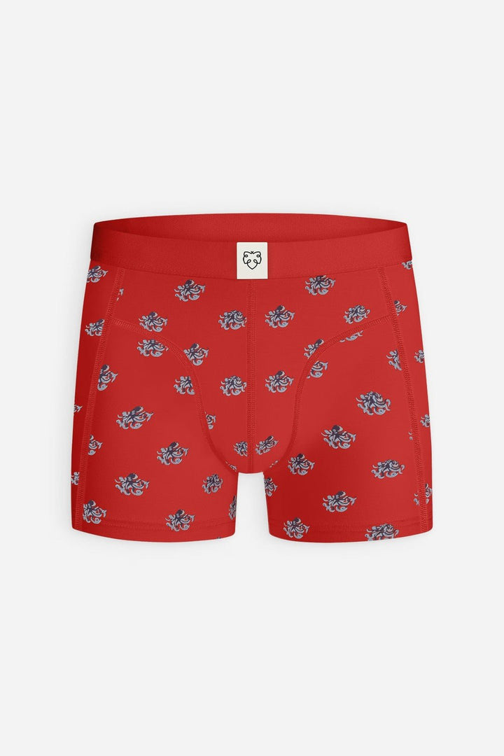 Boxer Brief Octopus Rojo - Olokuti