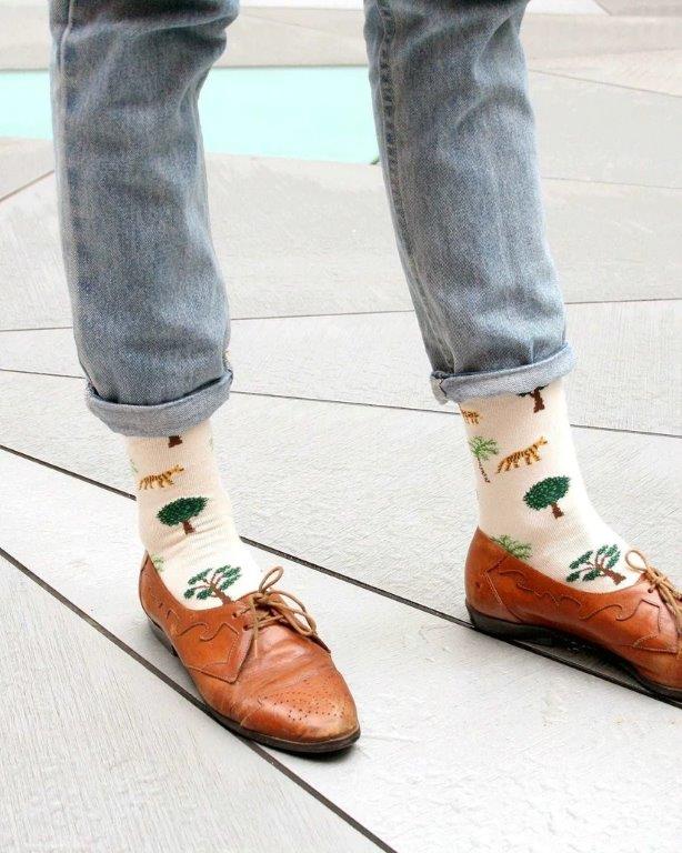 Calcetines Beige Brianda Fitz-James Stuart - Olokuti