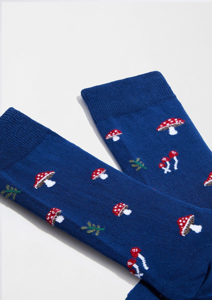Calcetines BeMushroom Azul marino - Olokuti