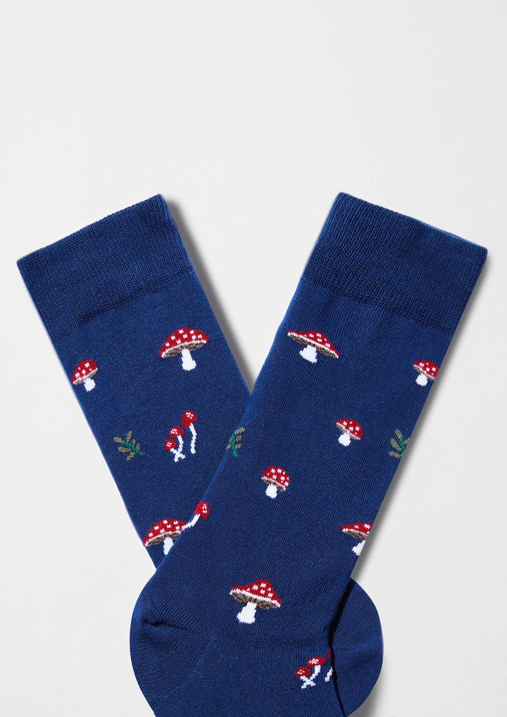 Calcetines BeMushroom Azul marino - Olokuti